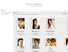 Tablet Screenshot of makeup.weddingsquare.com